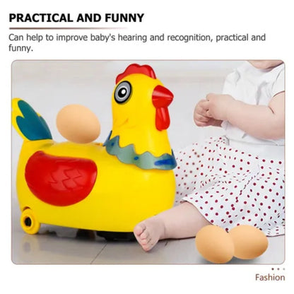 Interactive Chicken Toy with Egg Laying, Smart Movement, Boosts Observation, Safe for Ages 3+
