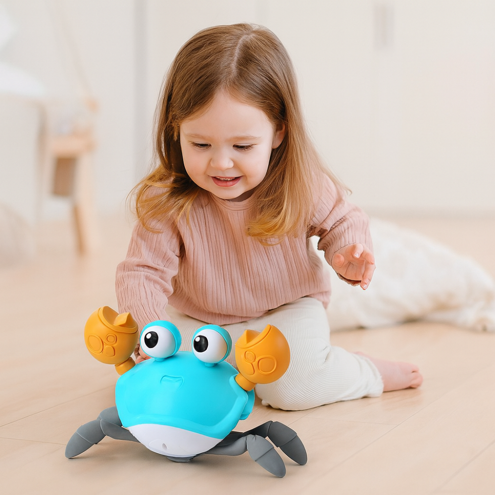 Colorful Musical Baby Crab Toy with Lights - Halri