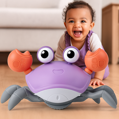 Colorful Musical Baby Crab Toy with Lights