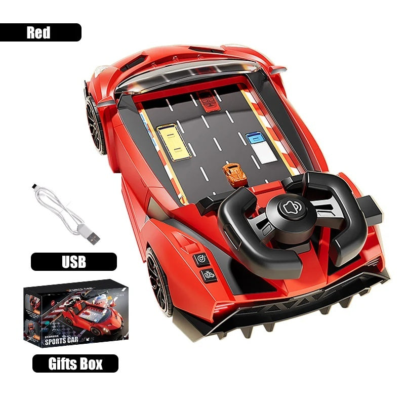 Interactive Racing Wheel Toy with 30-Level Obstacle Game, Lights & Sound, Perfect for Kids Ages 3+