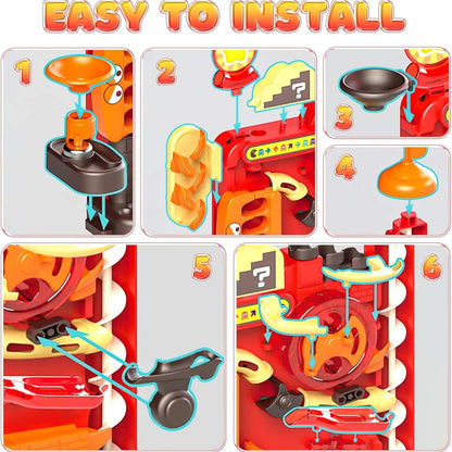 Interactive Track Game with a Multi-Layer Maze and 7 Challenging Levels, Safe Educational Toy for Ages 3+