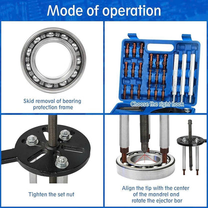 Internal Bearing Removal Puller Tool – Durable, Safe Material, Easy to Use, Comes with Storage Case