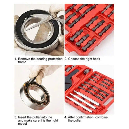Internal Bearing Removal Puller Tool – Durable, Safe Material, Easy to Use, Comes with Storage Case