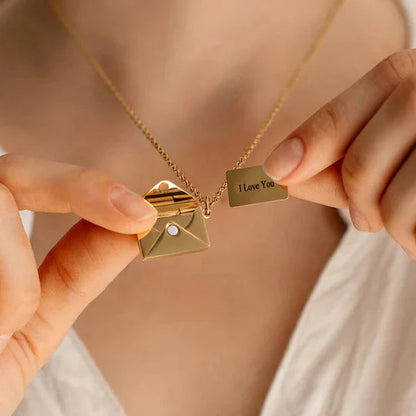 Heartfelt Letter Pendant Necklace for Her - Halri