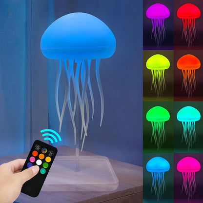 Colorful Ocean Hanging Jellyfish Lamp Soft Glow Decor - Halri