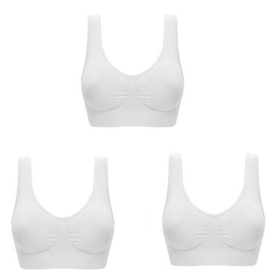 Comfortable 3pc Wireless Push Up Bra Set