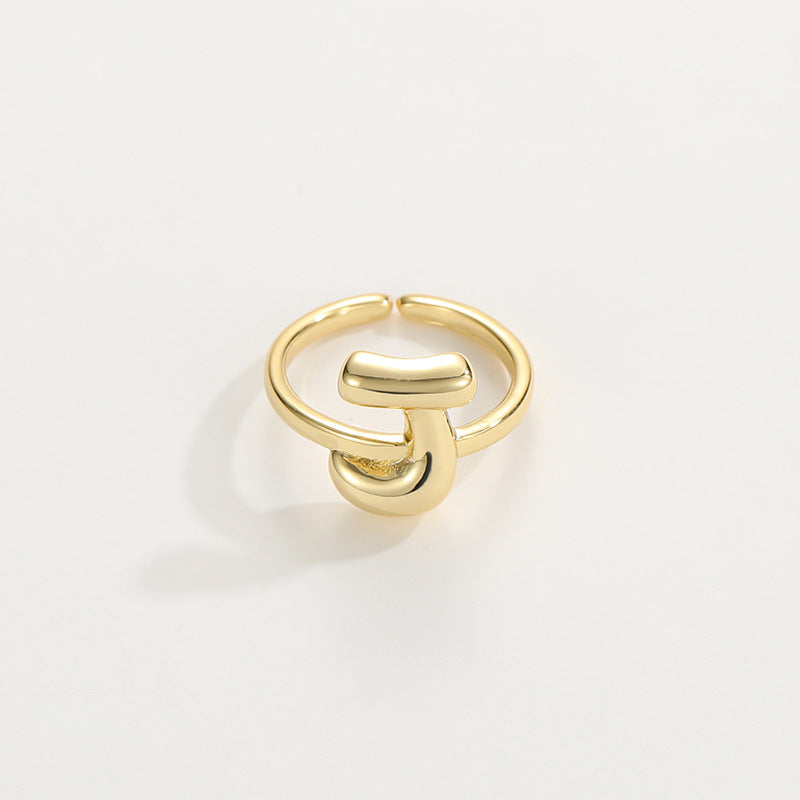 Personalized Fun Alphabet Initial Ring