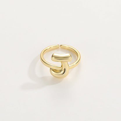 Personalized Fun Alphabet Initial Ring