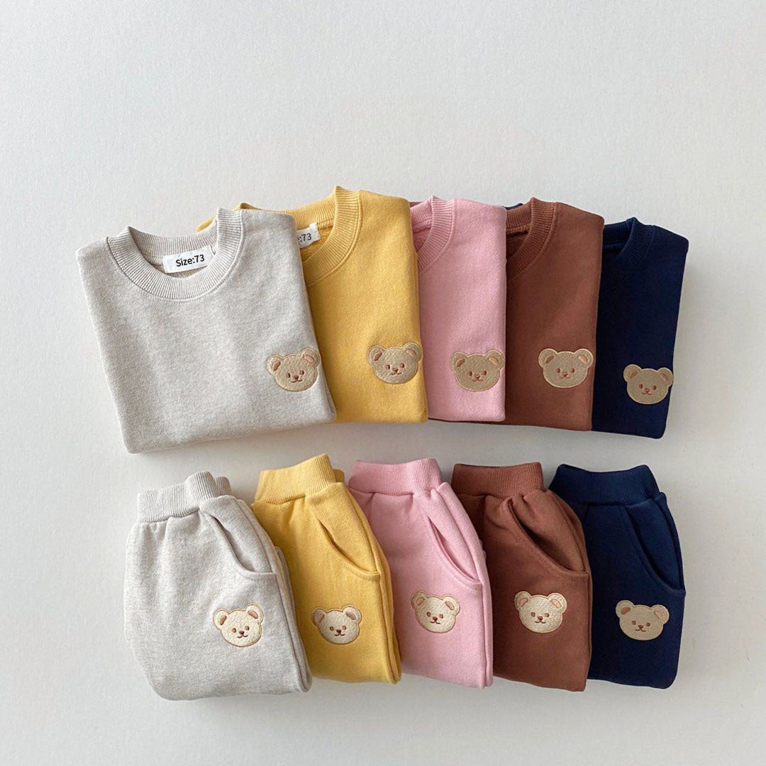 Kids' Cozy Bear Tracksuit - Soft Cotton - Halri