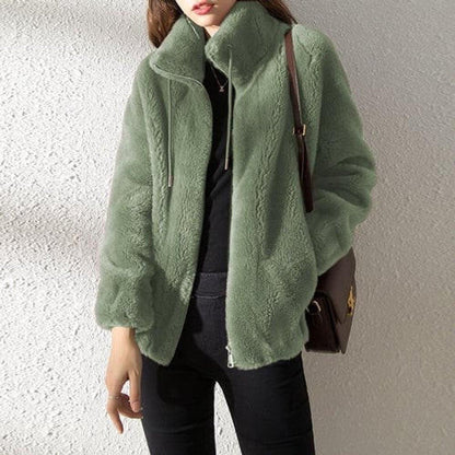 Warm Faux Fur Padded Parka Coat