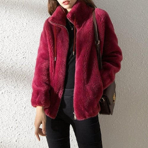 Warm Faux Fur Padded Parka Coat