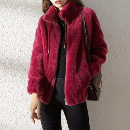 Warm Faux Fur Padded Parka Coat