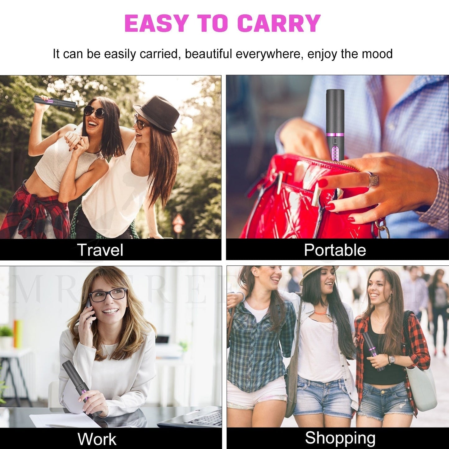 Portable Compact Wireless Travel Hair Straightener