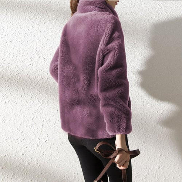 Warm Faux Fur Padded Parka Coat