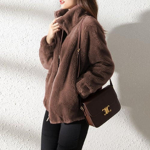 Warm Faux Fur Padded Parka Coat