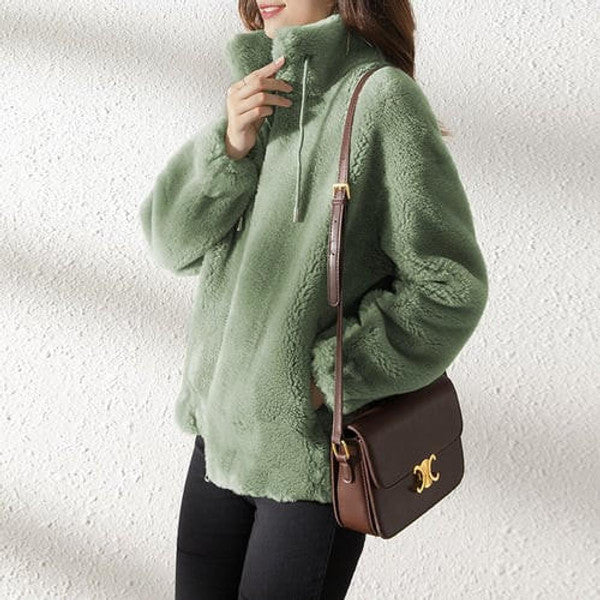 Warm Faux Fur Padded Parka Coat