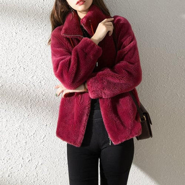 Warm Faux Fur Padded Parka Coat