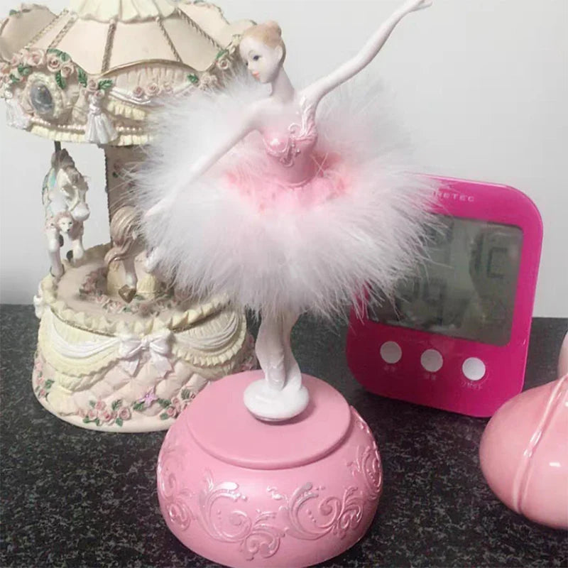 Beautiful Pink Musical Ballerina Box - Halri