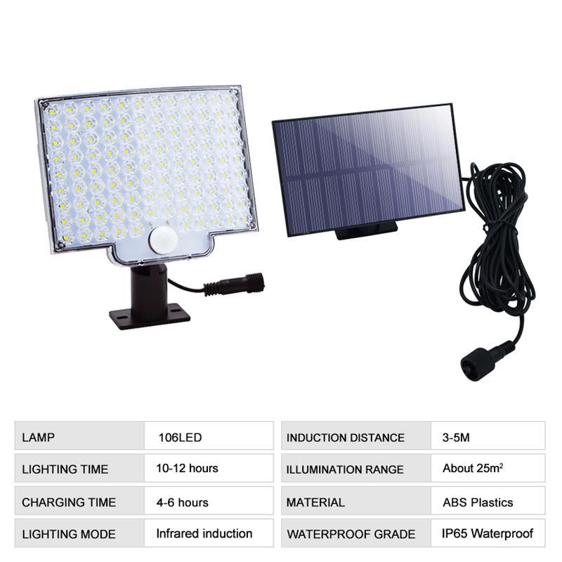 Bright Solar Powered Motion Security Light