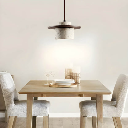 Wabi-Sabi Natural Stone Pendant Light