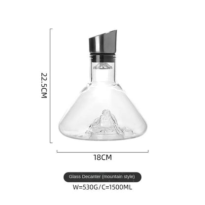 Luxury Glass Crystal Wine Carafe