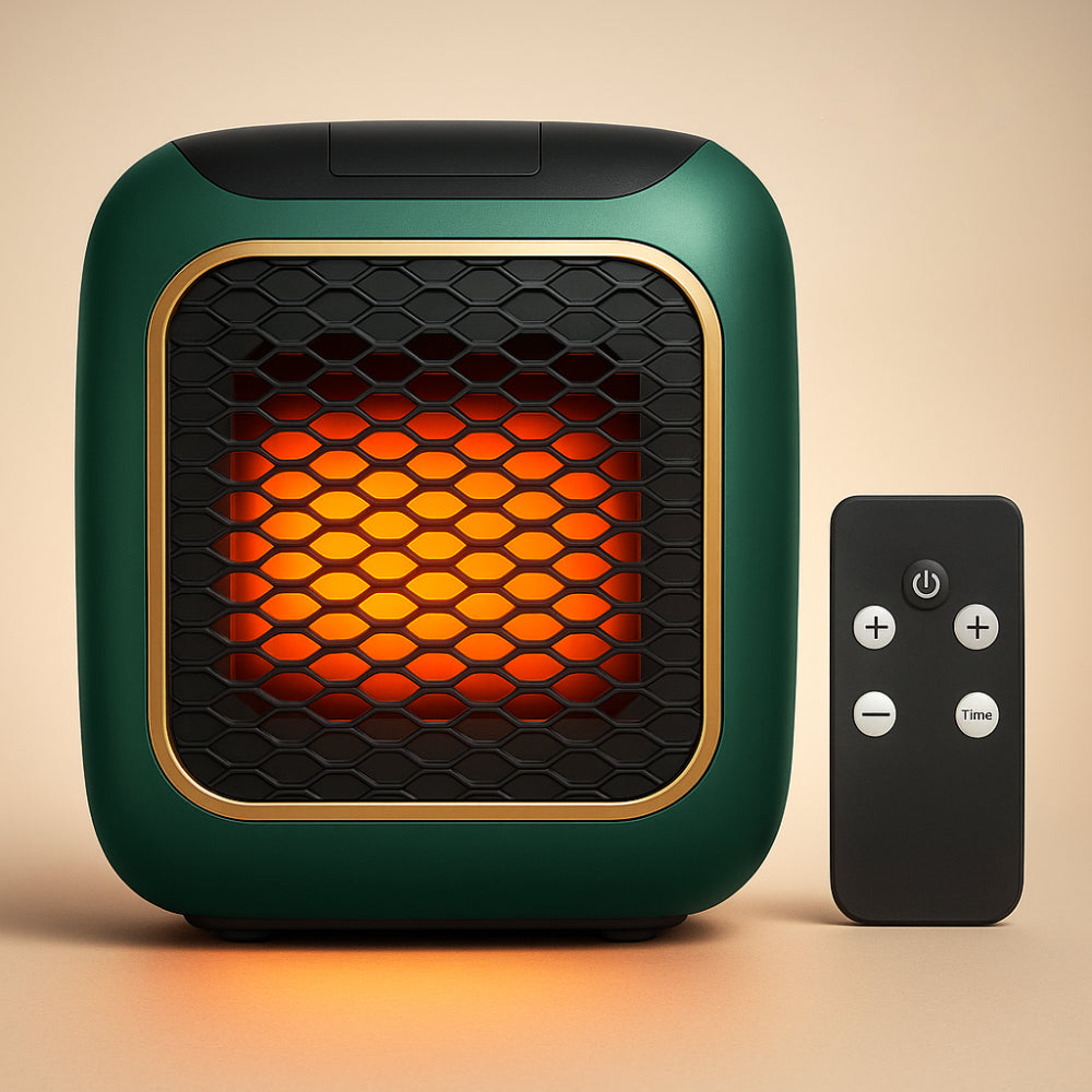 Compact Electric Space Heater with Thermostat