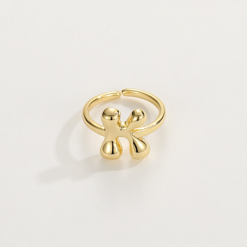 Personalized Fun Alphabet Initial Ring