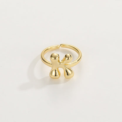 Personalized Fun Alphabet Initial Ring