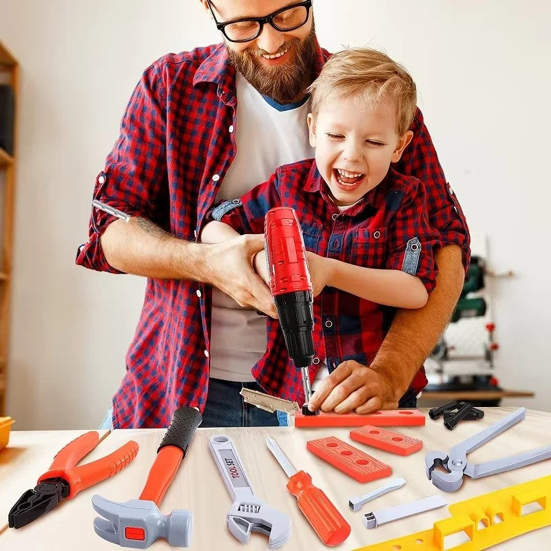 Kid's Ultimate Construction Playset with Kids Engineering Workshop Bench Included, Safe for Ages 3+