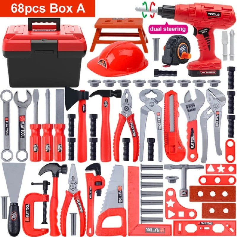 Kid's Ultimate Construction Playset with Kids Engineering Workshop Bench Included, Safe for Ages 3+