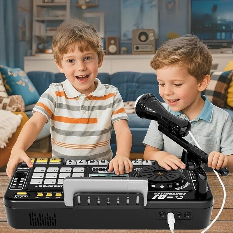 Fun Kids DJ Music Player with Mic and Lights - Halri