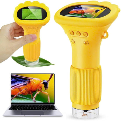 Fun Kid Friendly Handheld Microscope 1000x Zoom - Halri