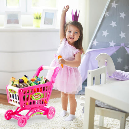 Fun Play Supermarket Cart with Play Food and Scanner - Halri