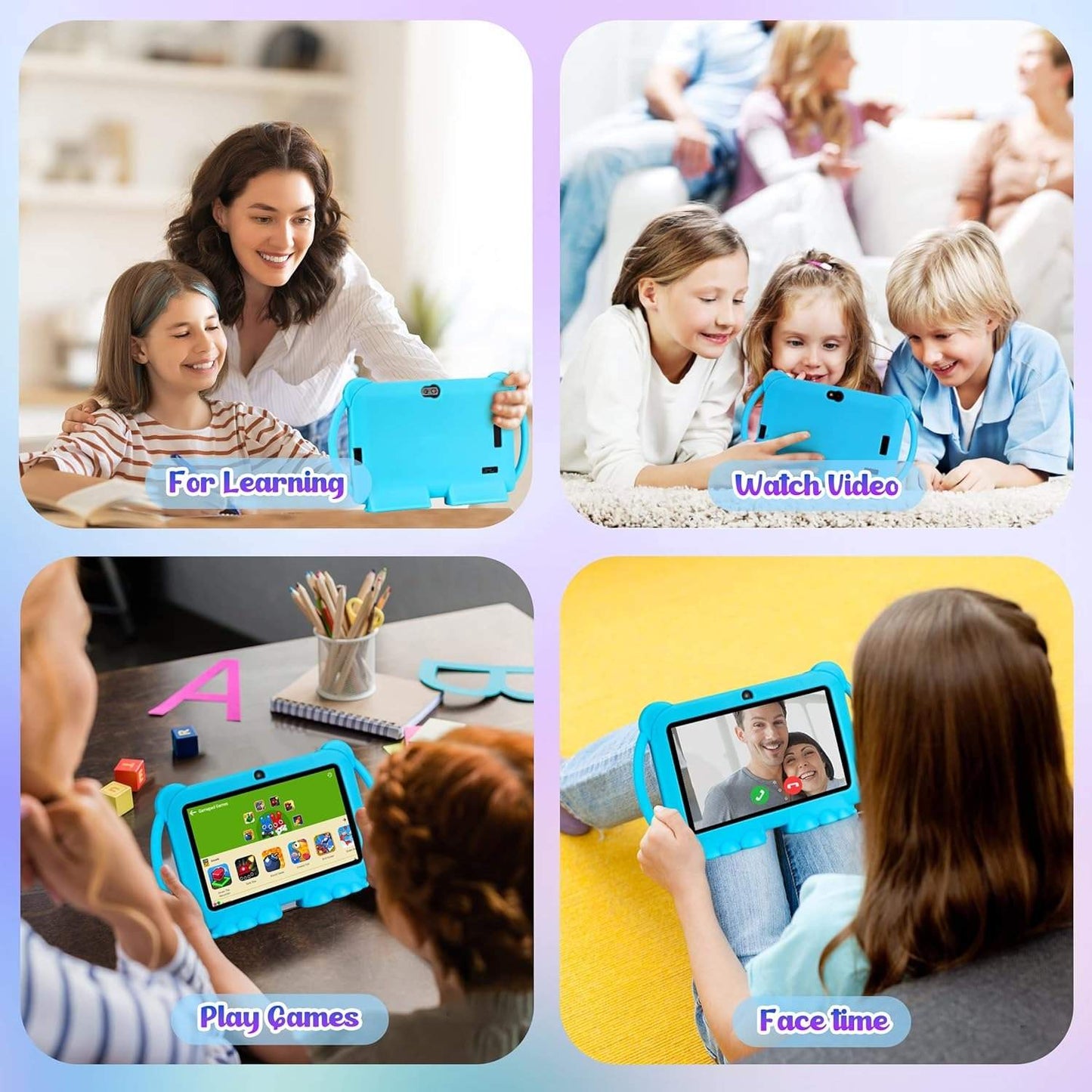 Kids' Learning Tablet with Parental Controls - 7-Inch Android Device for Toddlers