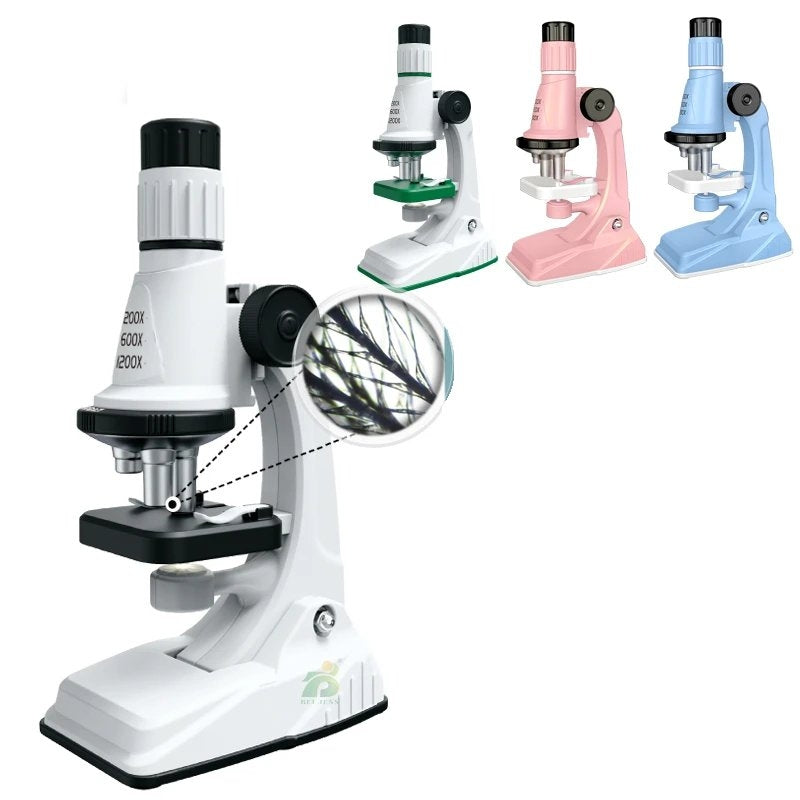Fun LED Microscope Kit for Kids Science Set - Halri