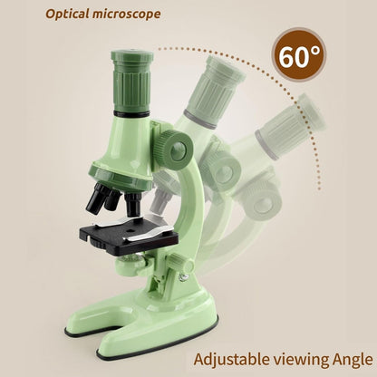 Kids Science Microscope Toy - Educational STEM Kit, Slides, Tools, Bright Colors, Little Explorers, Safe for Ages 3+