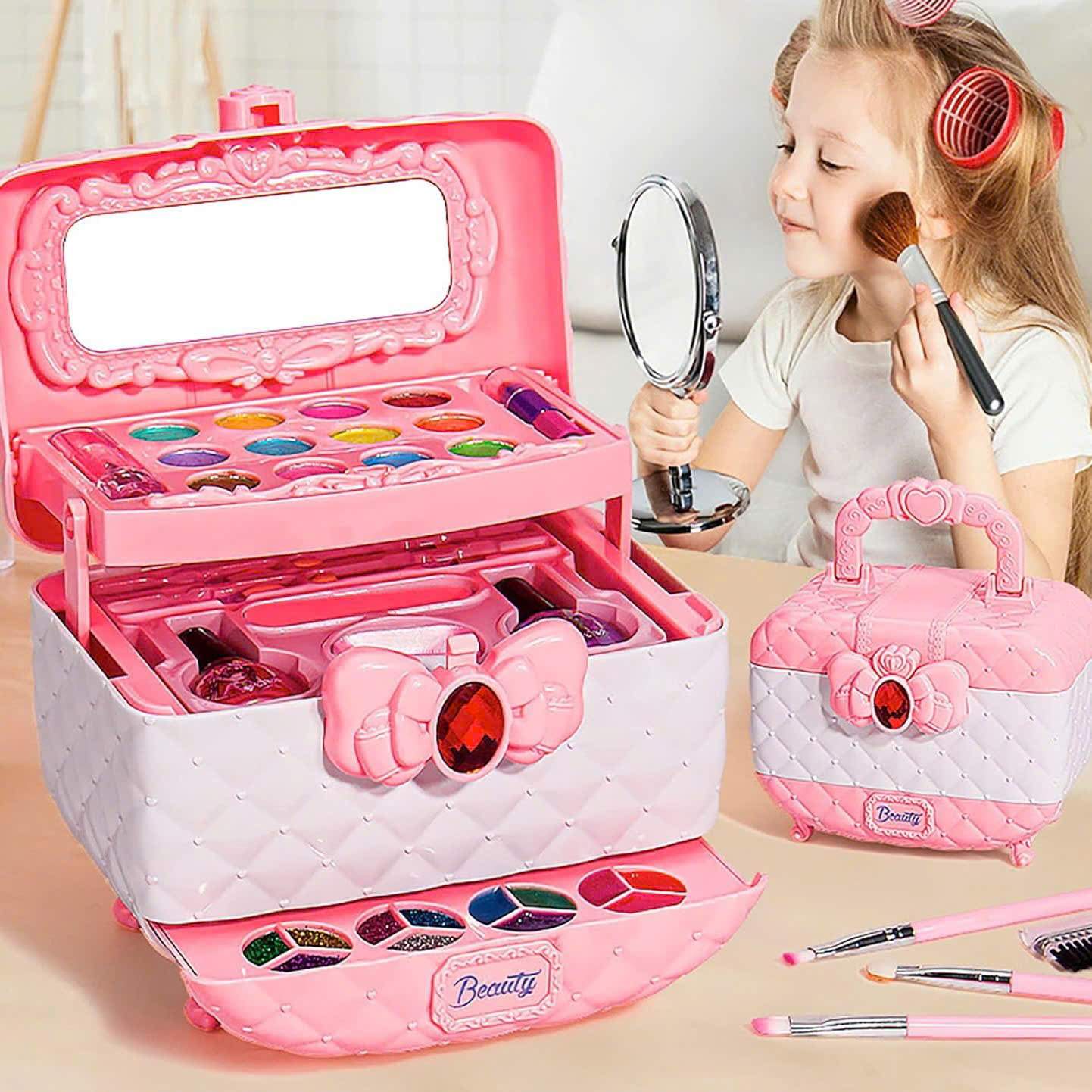 Fun Kids Play Makeup Set with Storage Case - Halri