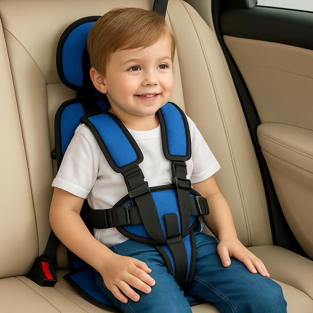 Portable Kids Booster Car Seat Adjustable Travel - Halri