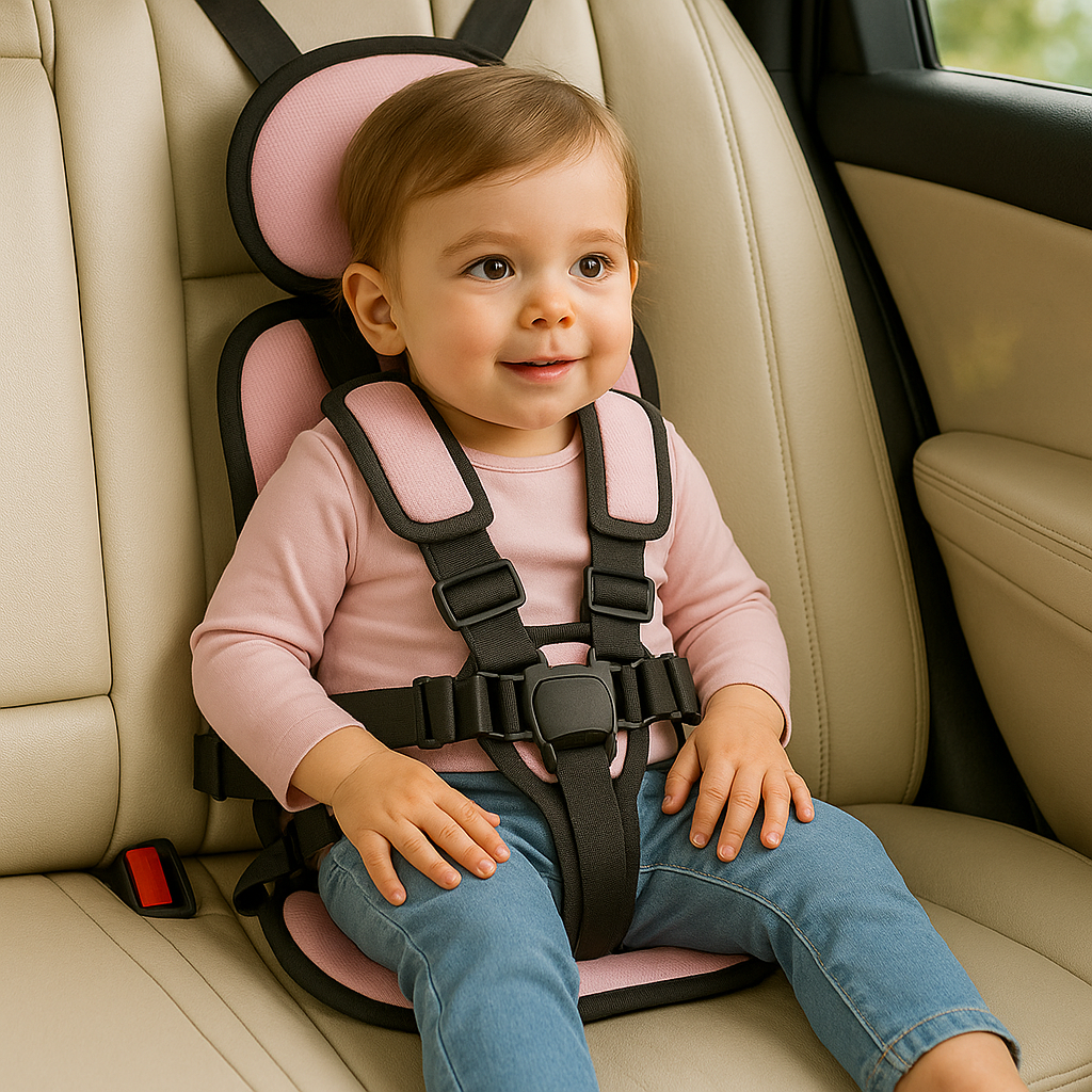 Portable Kids Booster Car Seat Adjustable Travel