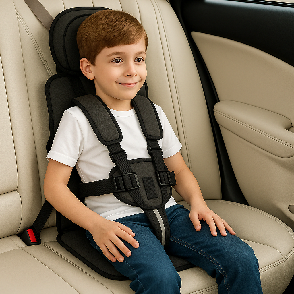 Portable Kids Booster Car Seat Adjustable Travel