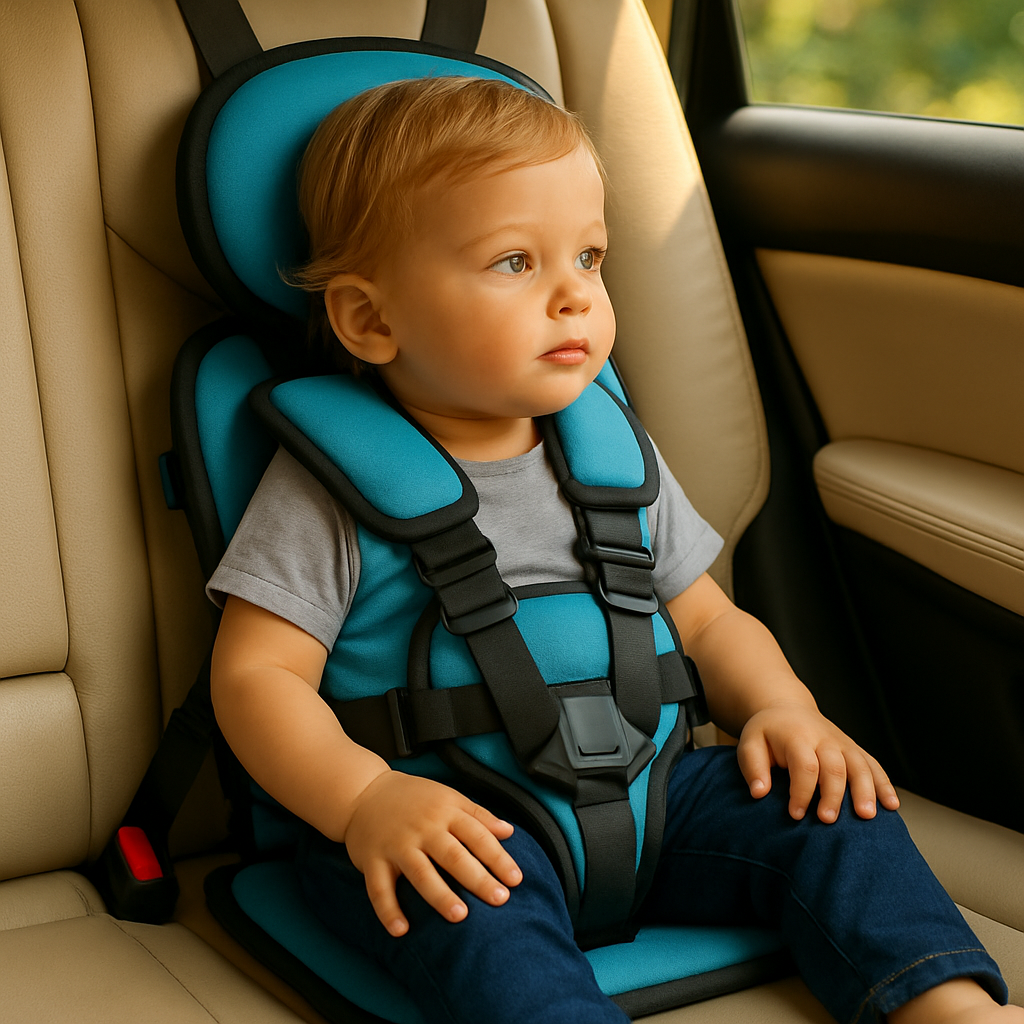 Portable Kids Booster Car Seat Adjustable Travel