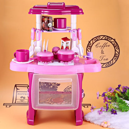 Interactive Kids Kitchen Playset with Lights and Sounds - Halri