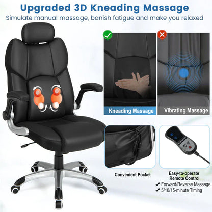 Ergonomic Massage Desk Chair With Adjustable Neck Support