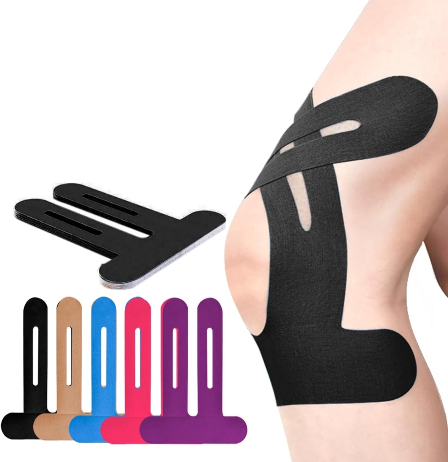 Comfortable Knee Support Wrap Flexible Breathable Band - Halri
