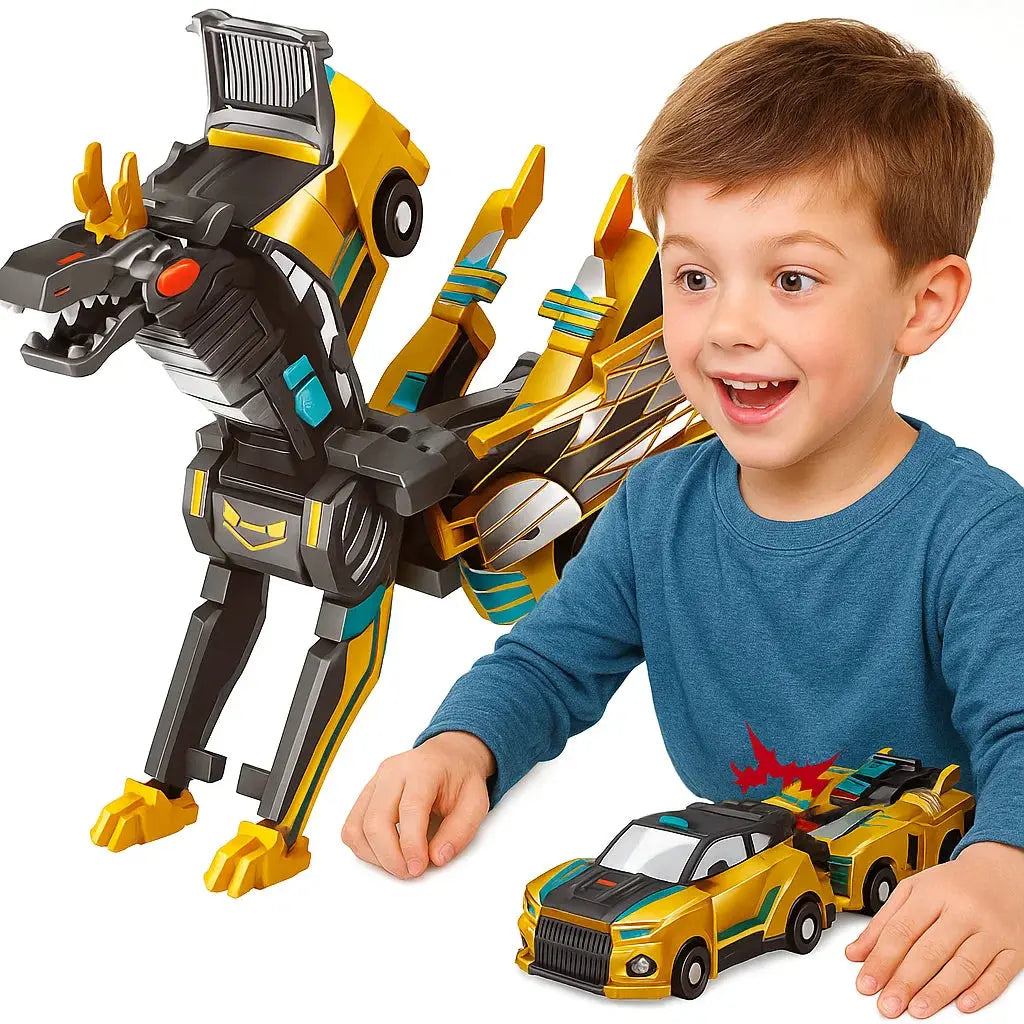 Crash Toy Car with Dino Morph Action - Halri