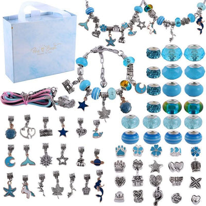 Fun DIY Jewelry Making Kit for Kids with Glitter Charms