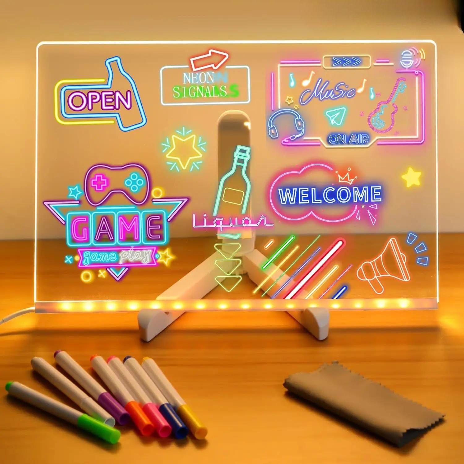 Colorful LED Art Tablet for Children, Erasable and Rechargeable - Halri