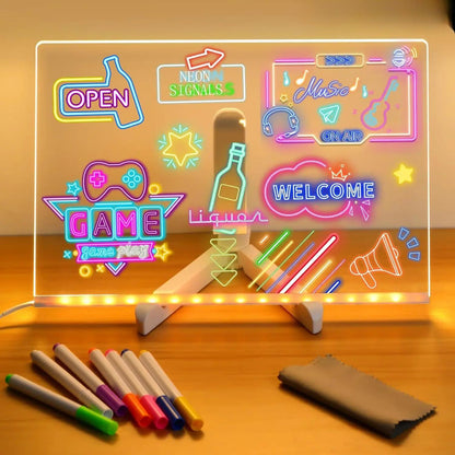 Colorful LED Art Tablet for Children, Erasable and Rechargeable - Halri