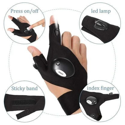 Waterproof LED Gloves for Outdoor Activities