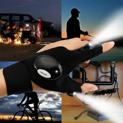 Waterproof LED Gloves for Outdoor Activities